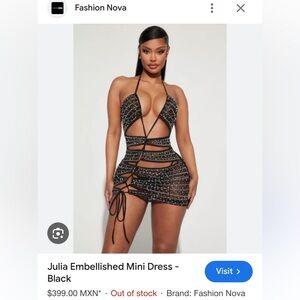 Julia Embellished Mini Dress